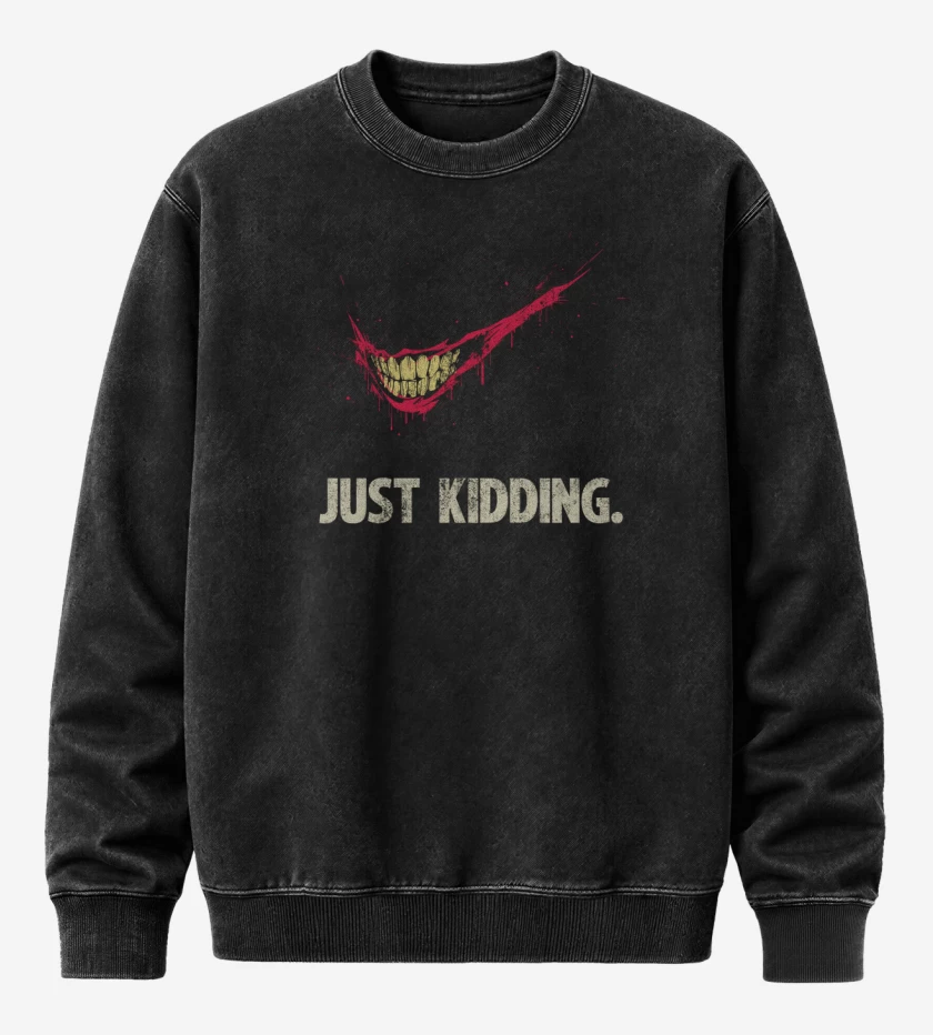Poleron Polo Acid Wash Negro de Just kidding