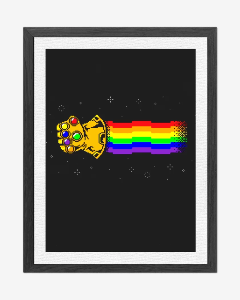 Cuadro decorativo Negro de Nyan inifinity