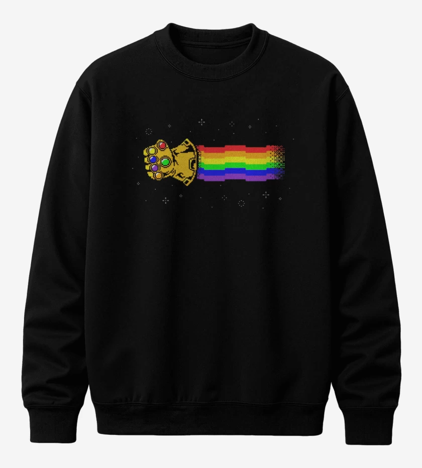 Poleron polo Negro de Nyan inifinity