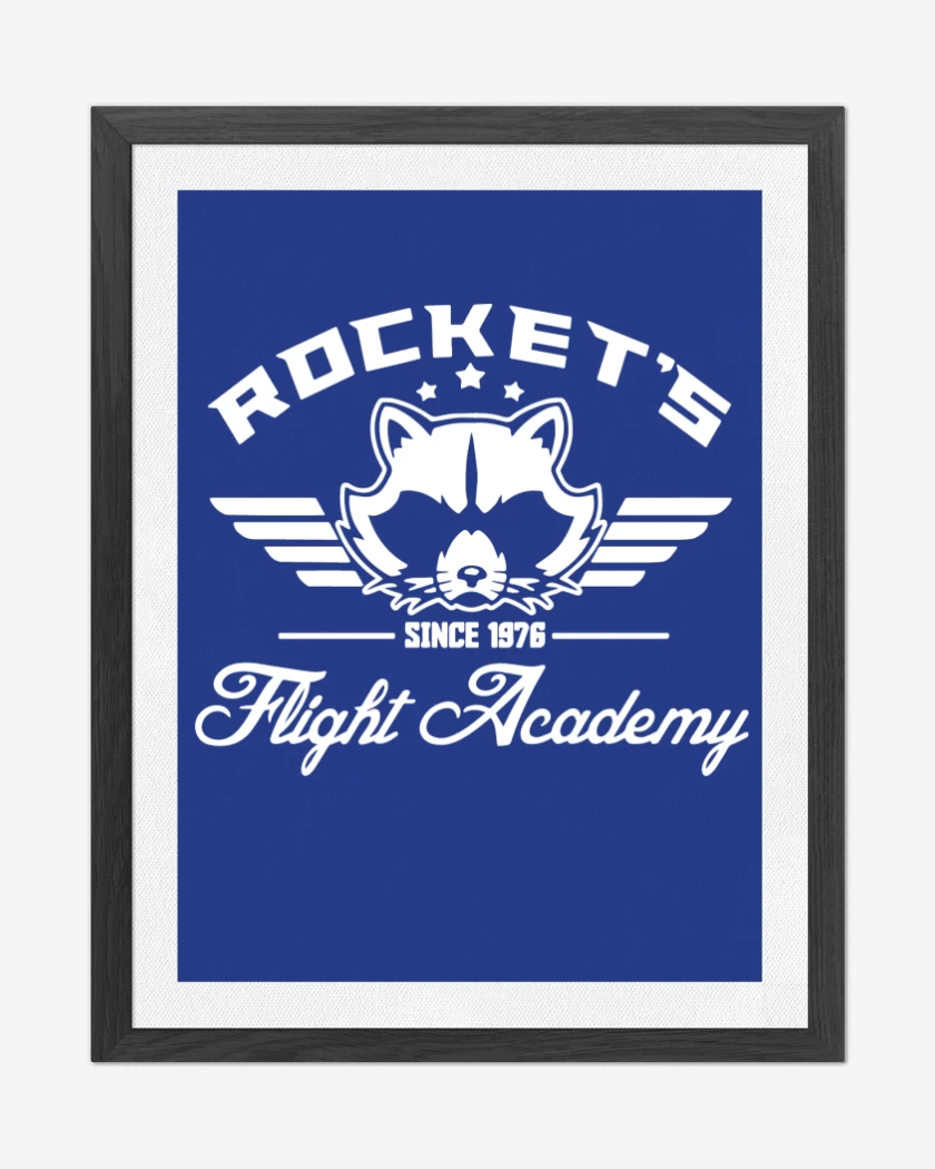 Cuadro decorativo Azul Rey de Rockets Flight Academy
