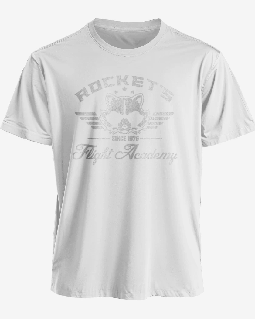 Polera premium Blanco de Rockets Flight Academy
