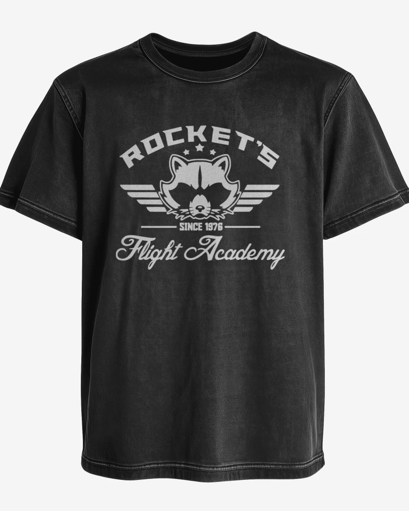 Polera desgastada Rockets Flight Academy
