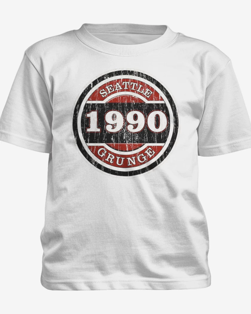 Polera de niño Blanco de grunge 1990