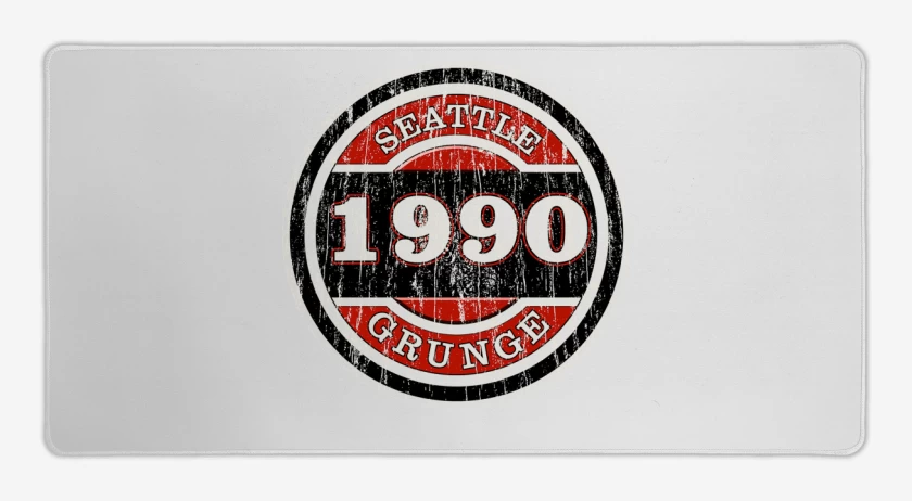 Mouse pad Gamer Blanco de grunge 1990