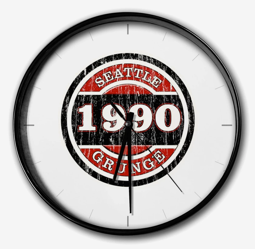 Reloj Blanco de grunge 1990