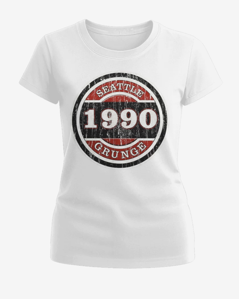 Polera de Mujer Blanco de grunge 1990