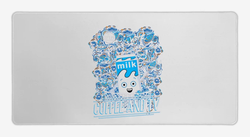 Mouse pad Gamer Blanco de Coffe on tv 