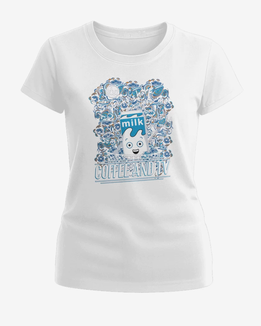 Polera de Mujer Blanco de Coffe on tv 