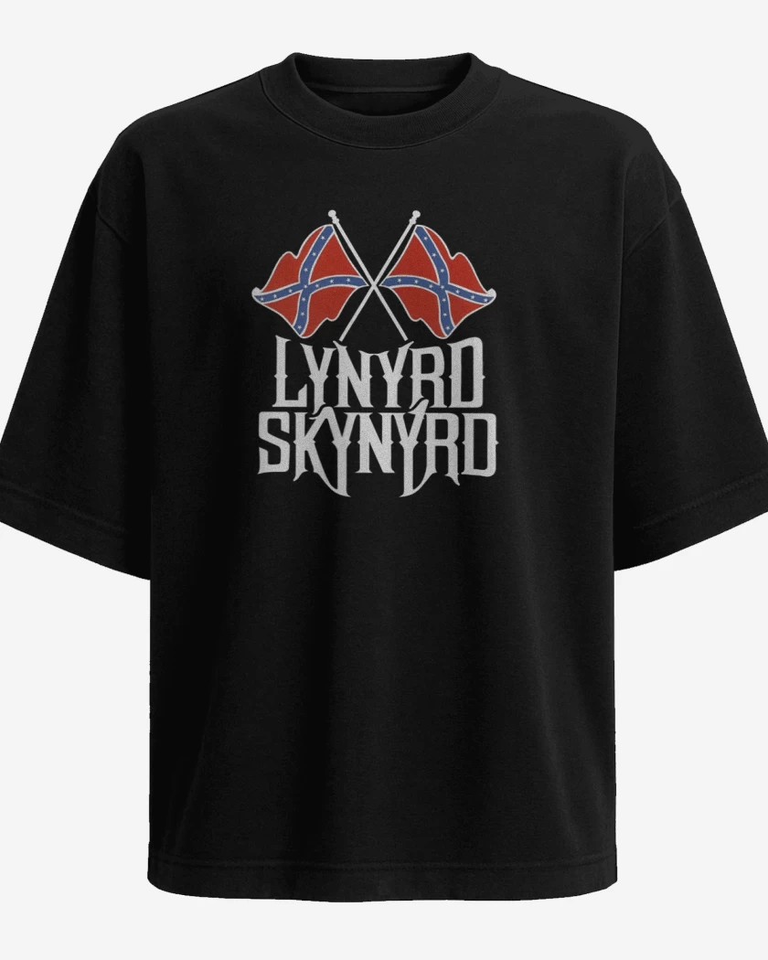 Polera Oversize Negro de LYNYRD SKYNYRD 