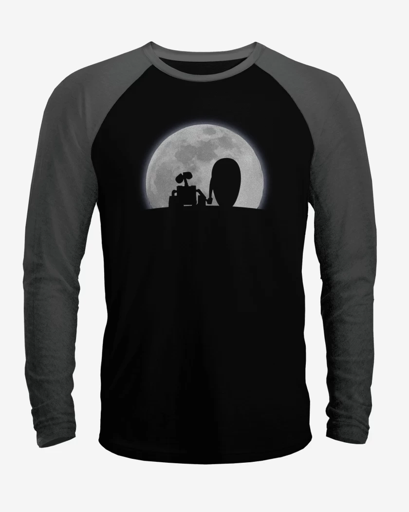 Polera Raglan Negro / Negro Heather de WALL