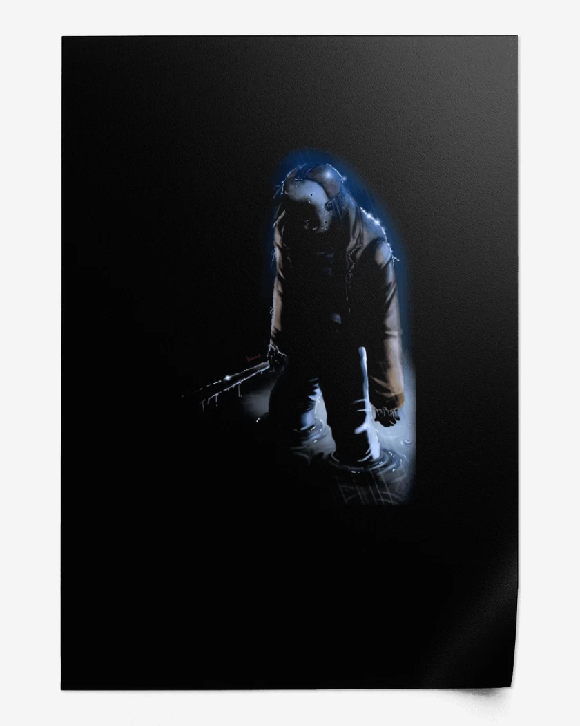 Print Negro de JASON VOORHEES