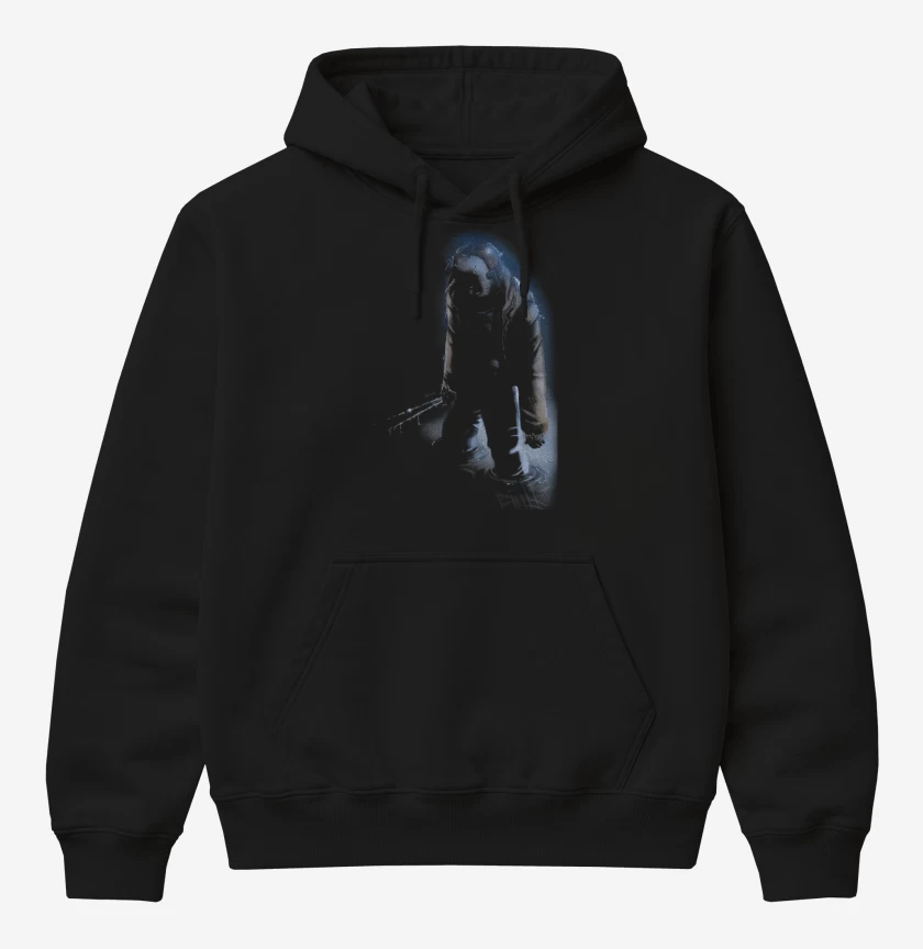 Poleron Canguro básico Negro de JASON VOORHEES