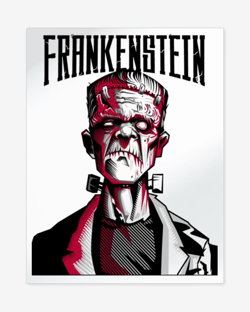Print metalico Blanco de FRANKENSTEIN