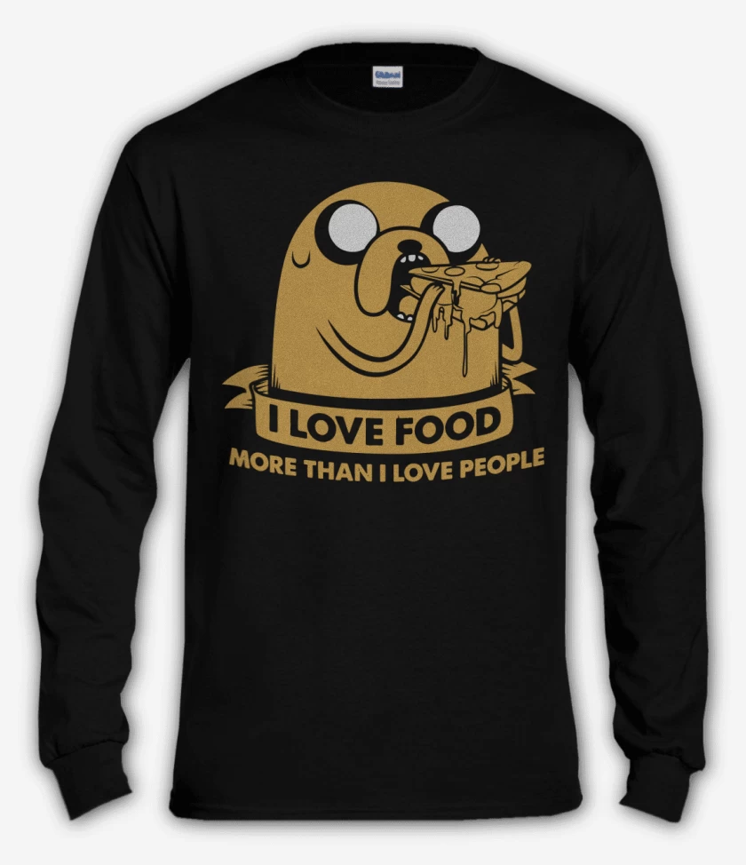 Polera manga larga Adventure Time - I love Food