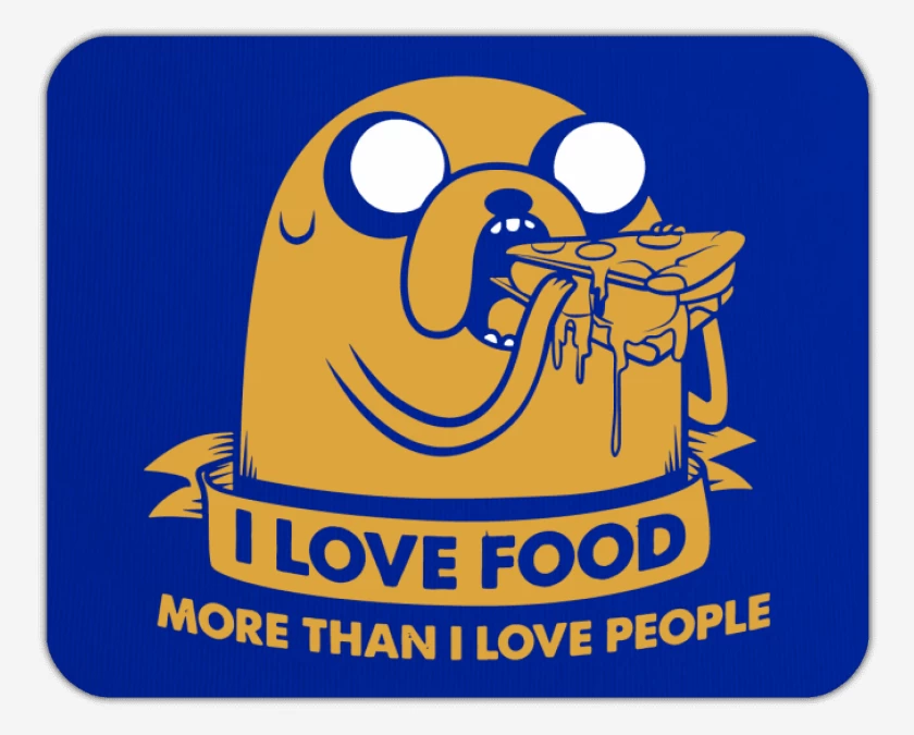 Mousepad Adventure Time - I love Food