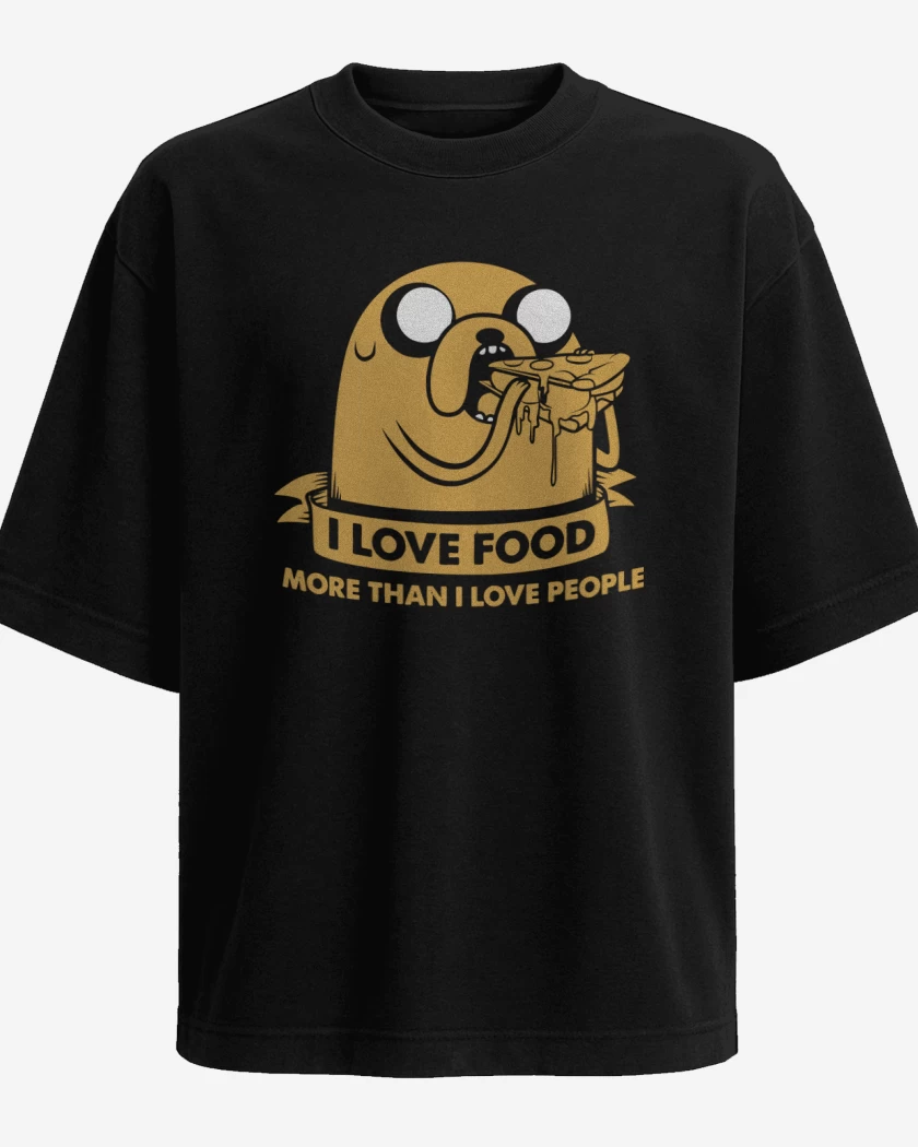 Polera Oversize Adventure Time - I love Food