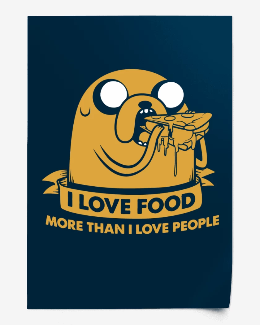 Print Adventure Time - I love Food