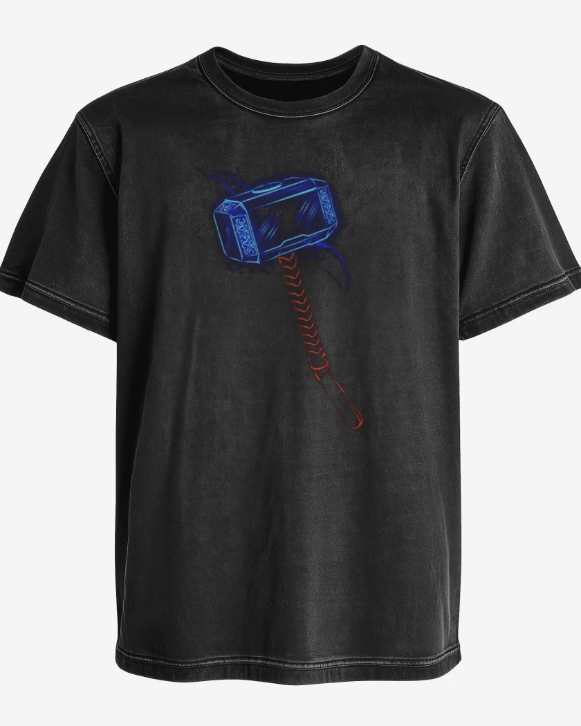 Polera desgastada Martillo Thor