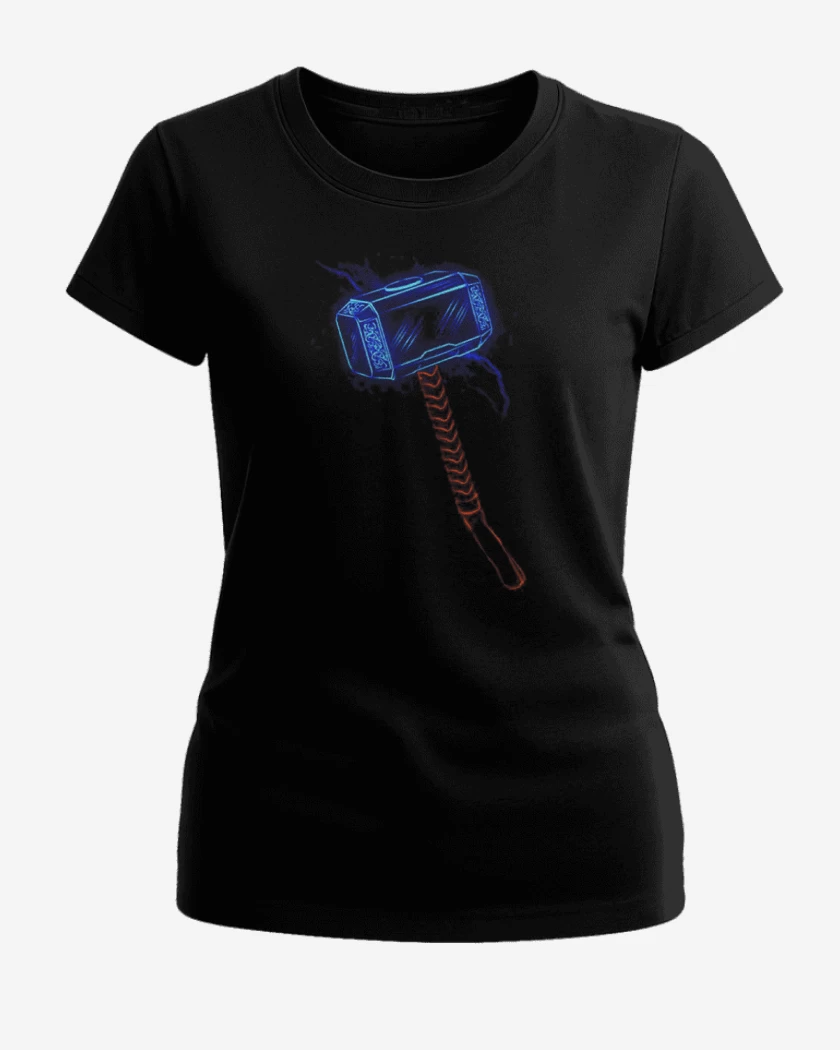 Polera de Mujer Negro de Martillo Thor