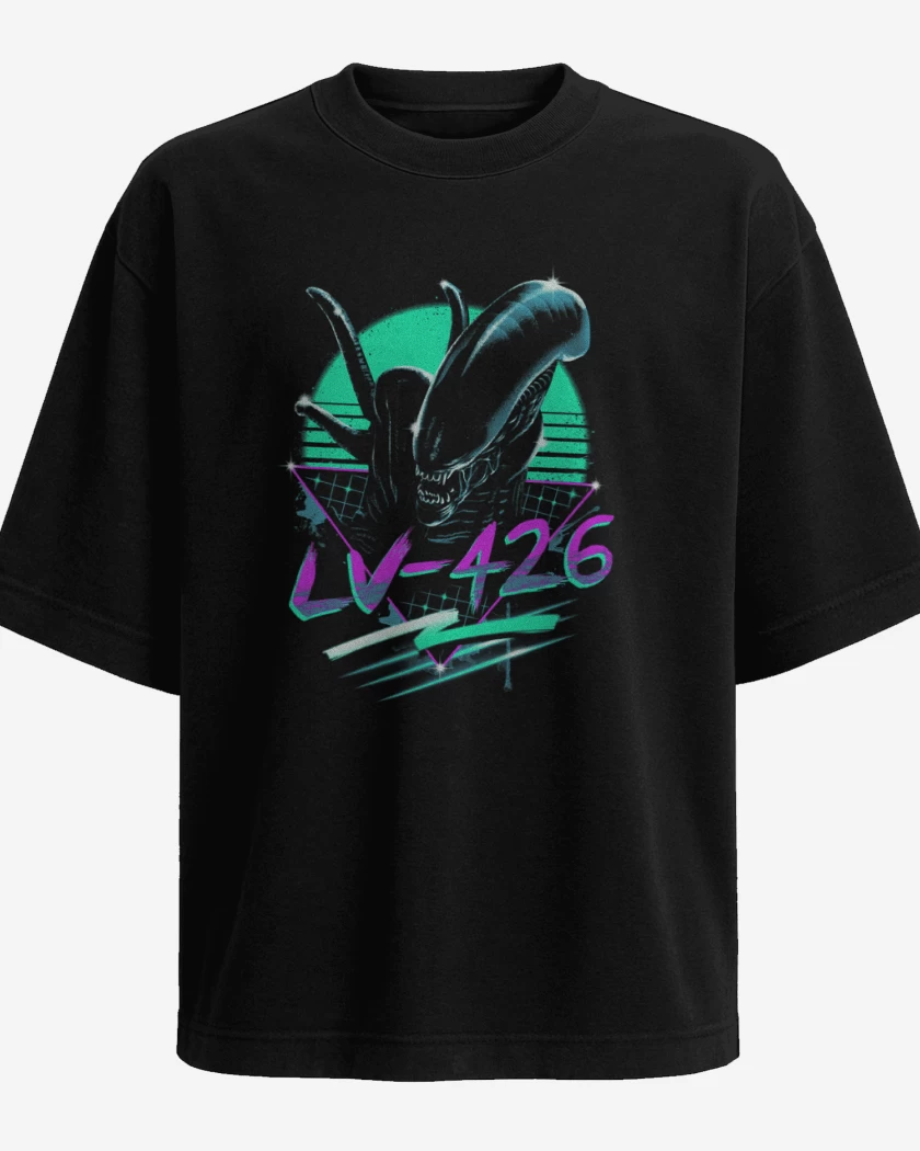 Polera Oversize Negro de Alieen