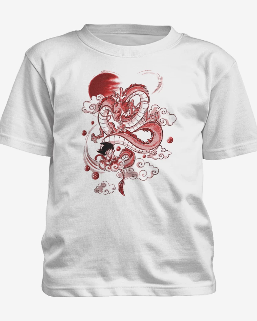 Polera de niño Blanco de Goku friend