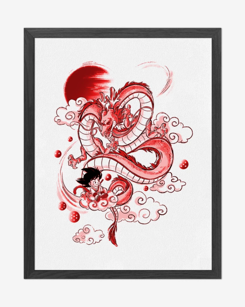 Cuadro decorativo Blanco de Goku friend