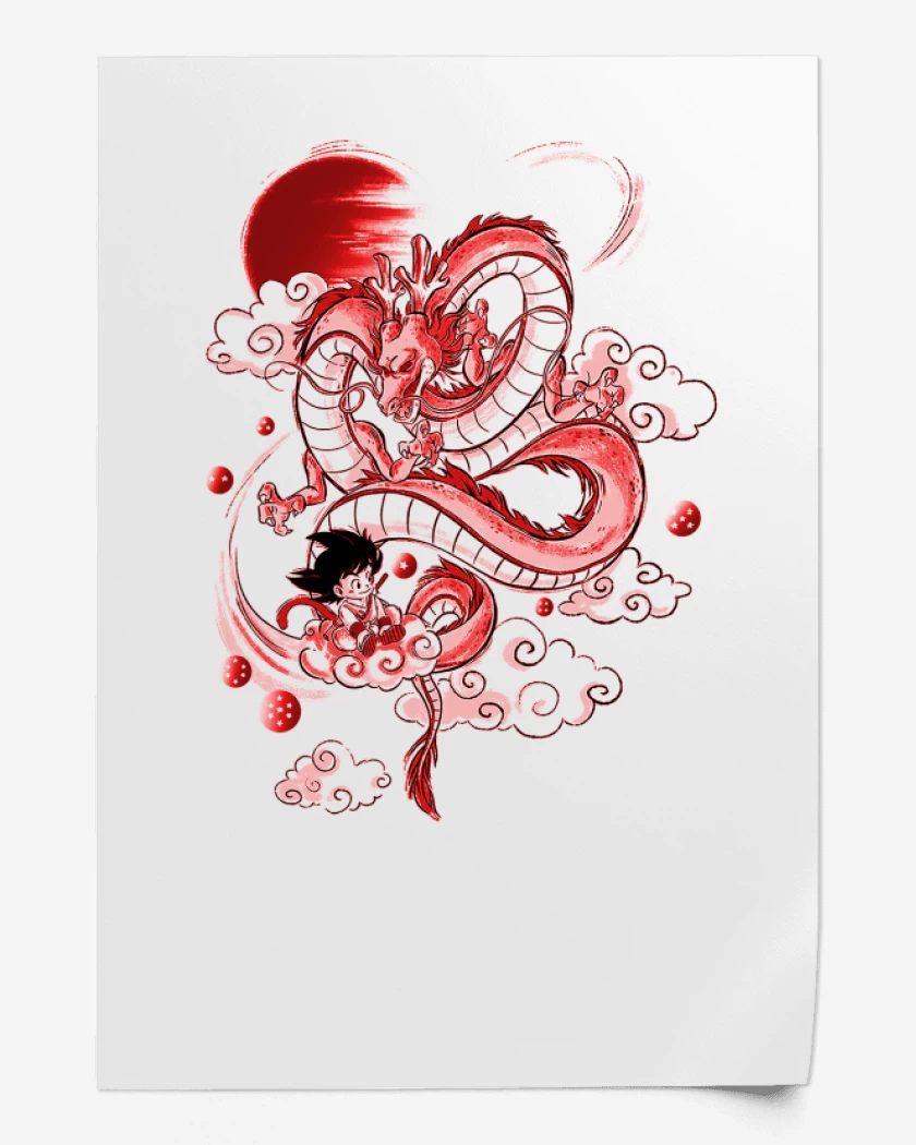 Print Blanco de Goku friend