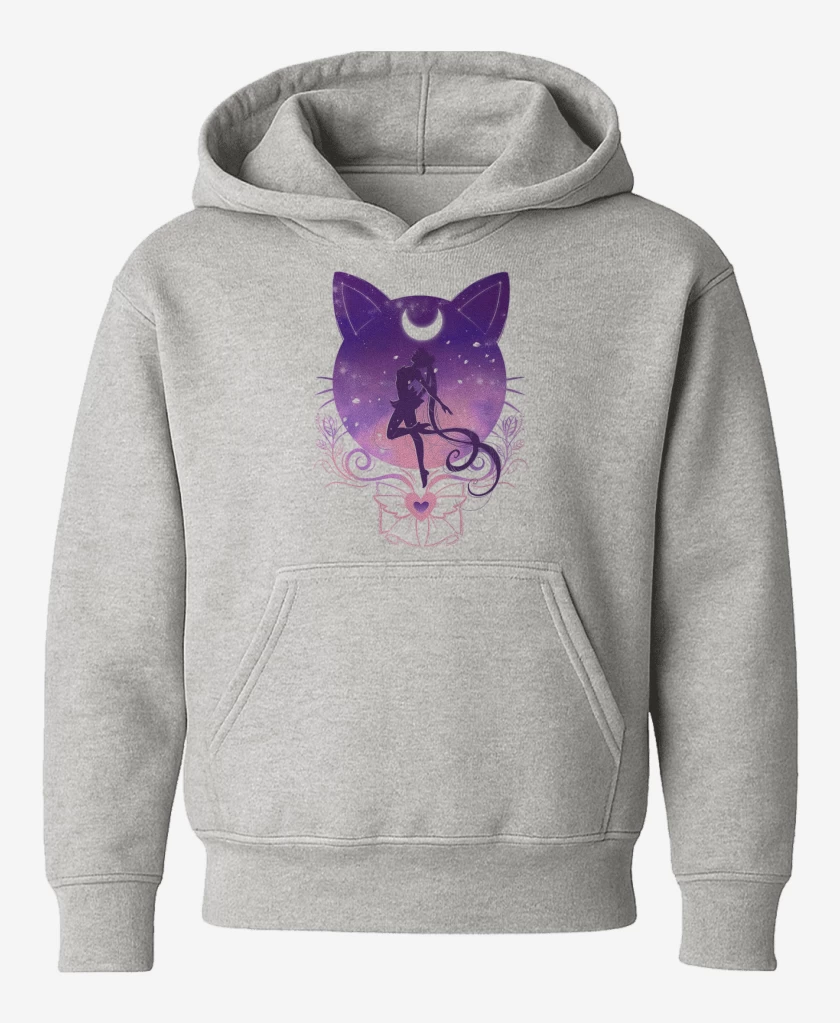 Poleron de niño Gris Melange de Sailor moon