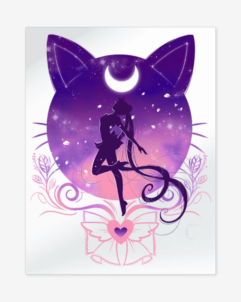 Print metalico Blanco de Sailor moon