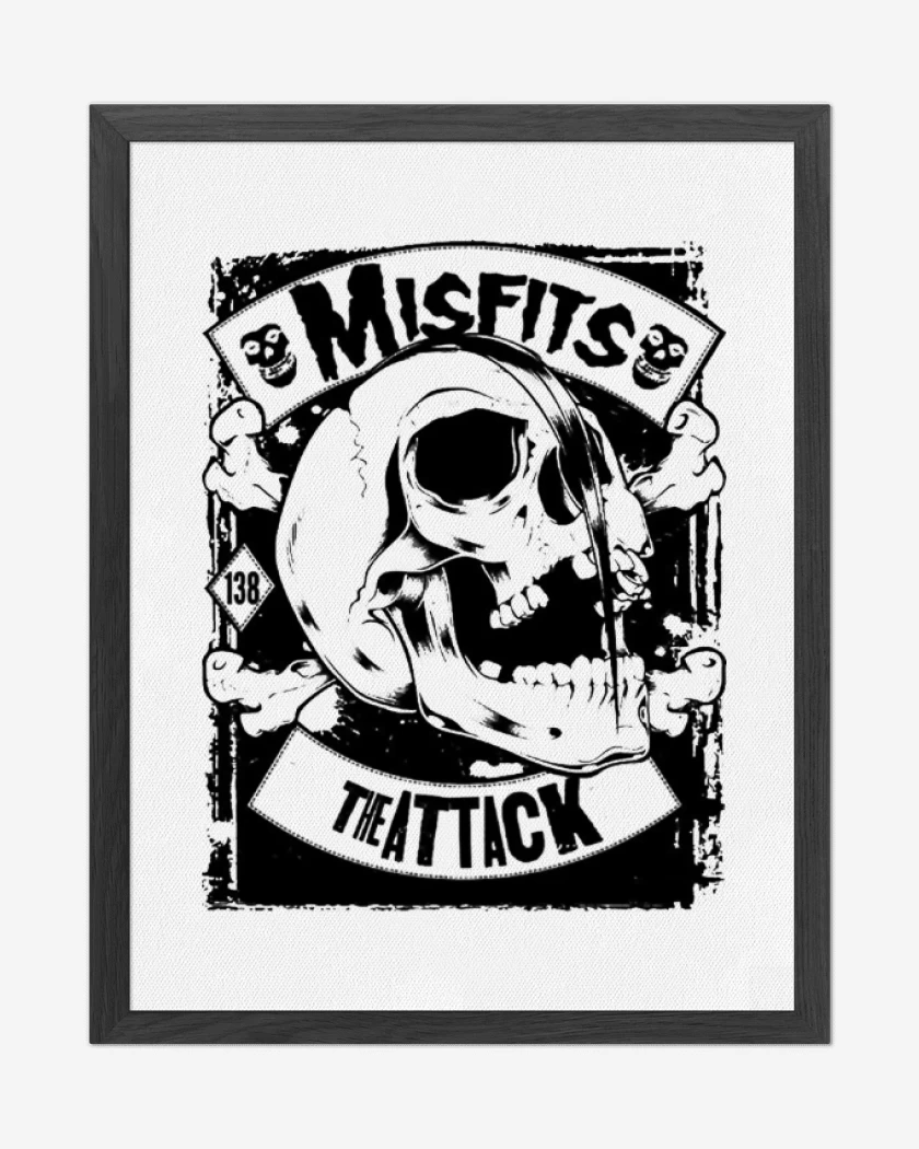 Cuadro decorativo Blanco de Misfits The Atack