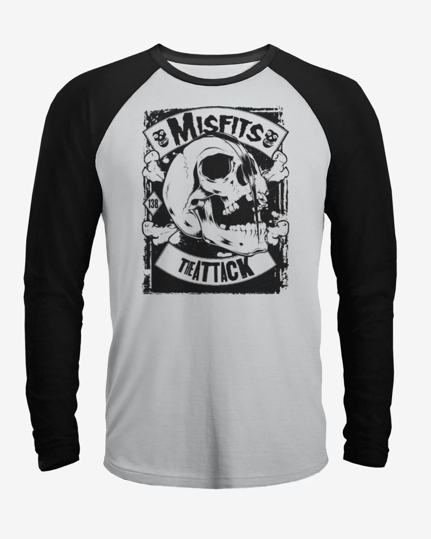 Polera Raglan Misfits The Atack