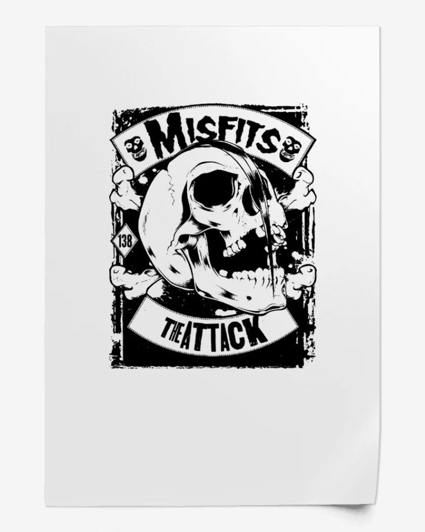 Print Misfits The Atack