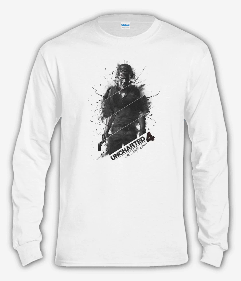 Polera manga larga Blanco de UNCHARTED