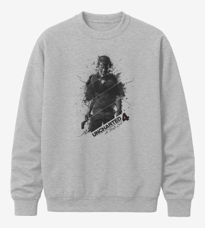 Poleron polo Gris Melange de UNCHARTED