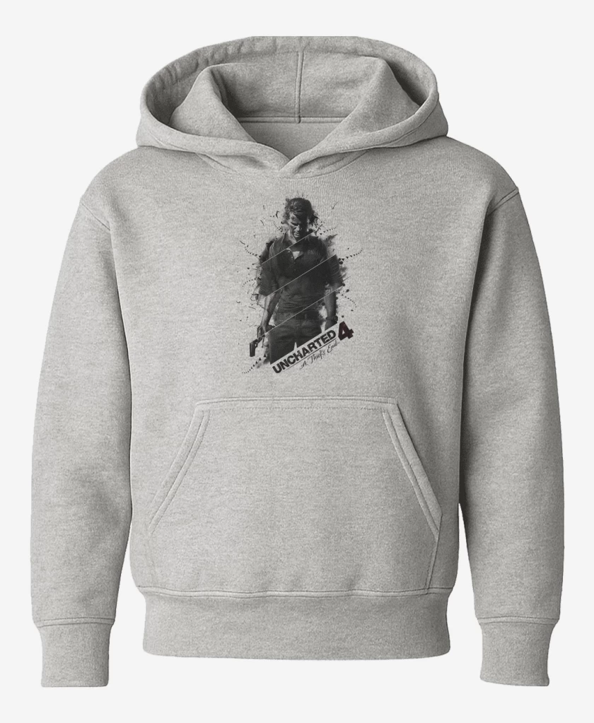 Poleron de niño Gris Melange de UNCHARTED