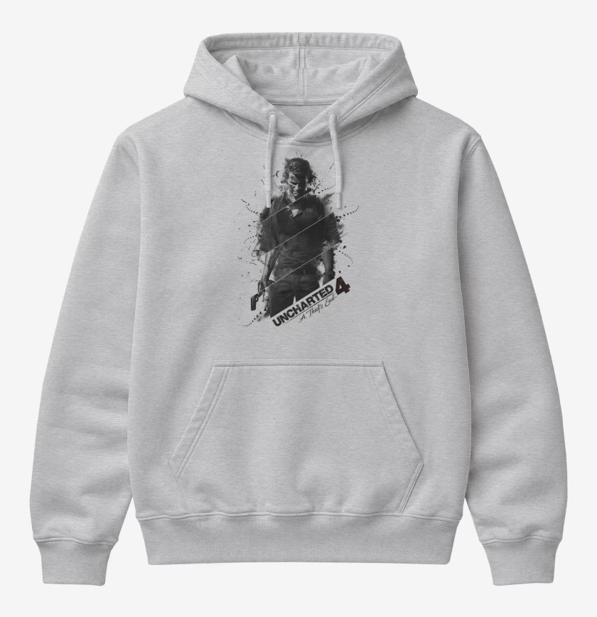 Poleron Canguro básico Gris Melange de UNCHARTED