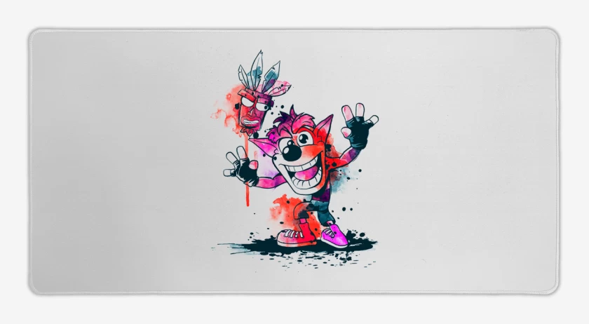 Mouse pad Gamer Blanco de Bandicoot