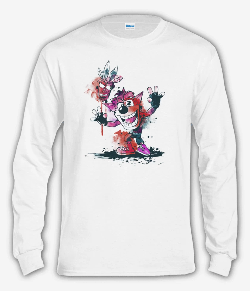 Polera manga larga Blanco de Bandicoot