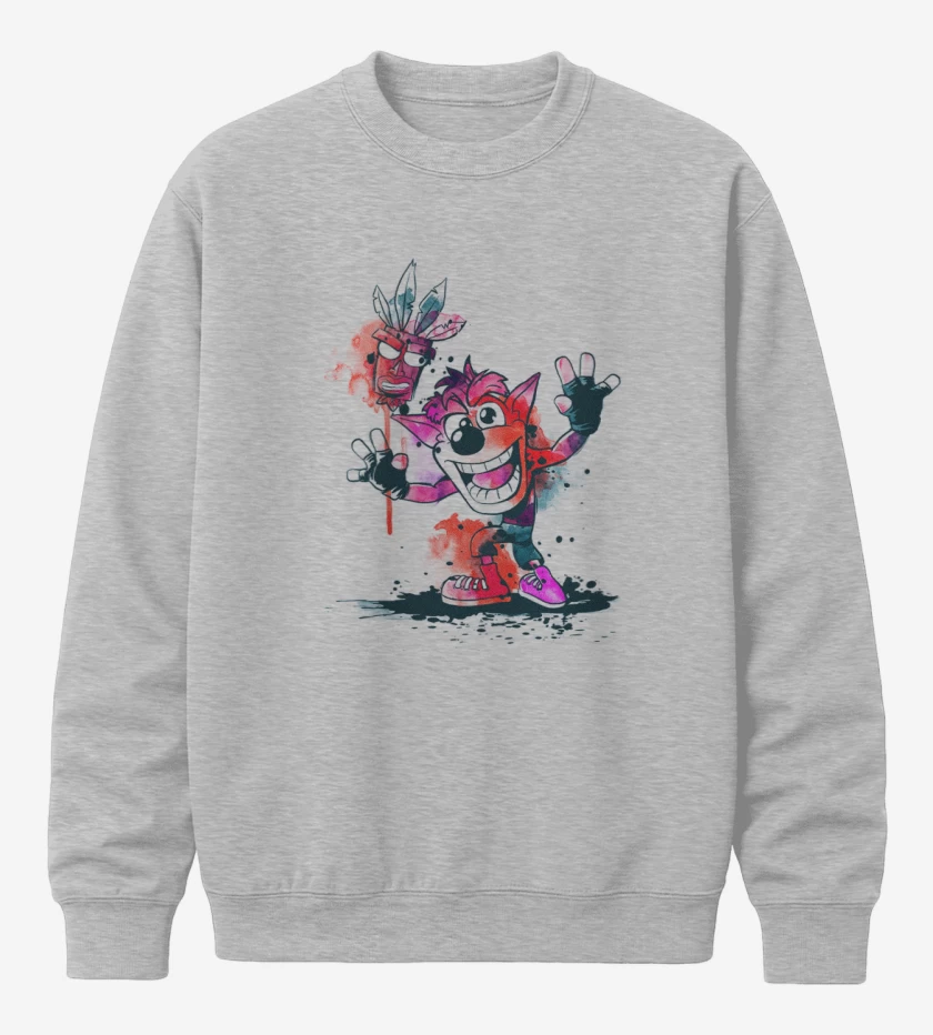 Poleron polo Gris Melange de Bandicoot