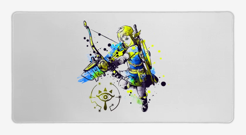 Mouse pad Gamer Blanco de Link colors