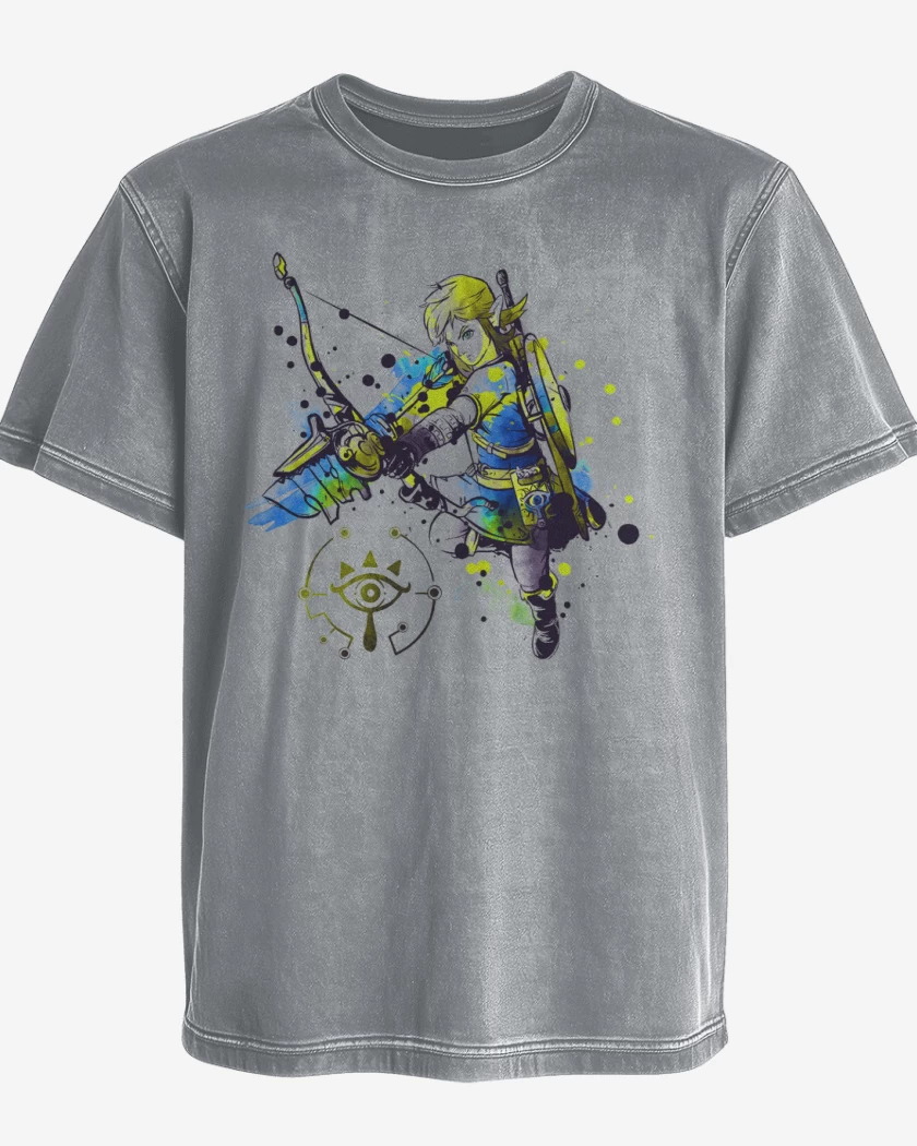 Polera desgastada Gris Melange de Link colors
