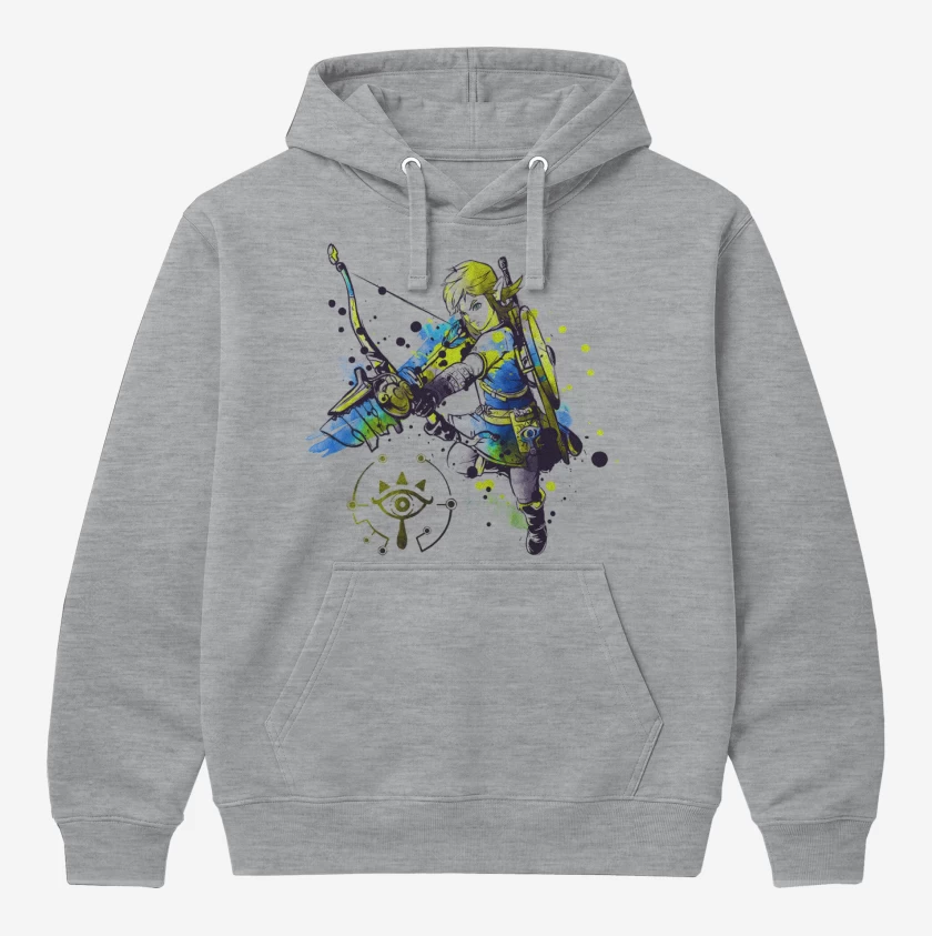 Polerón Canguro Gris Melange de Link colors