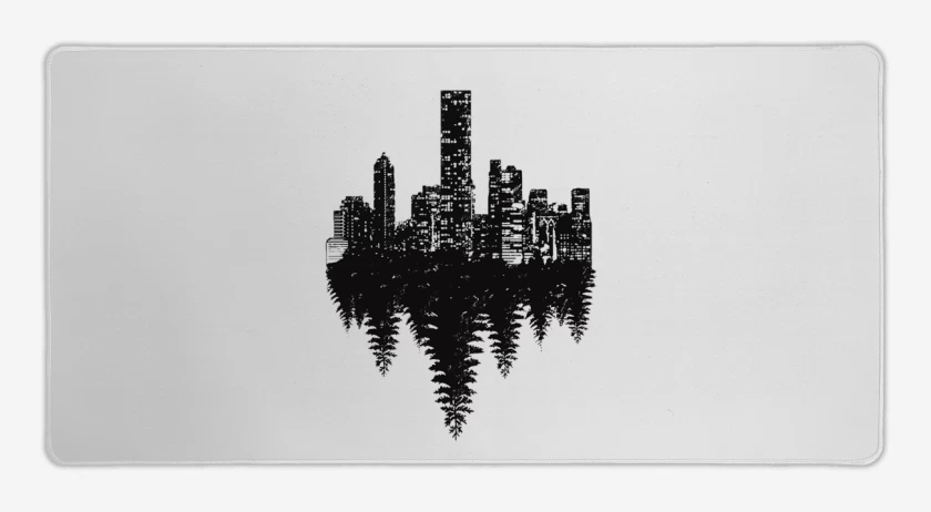 Mouse pad Gamer Blanco de Ciudad