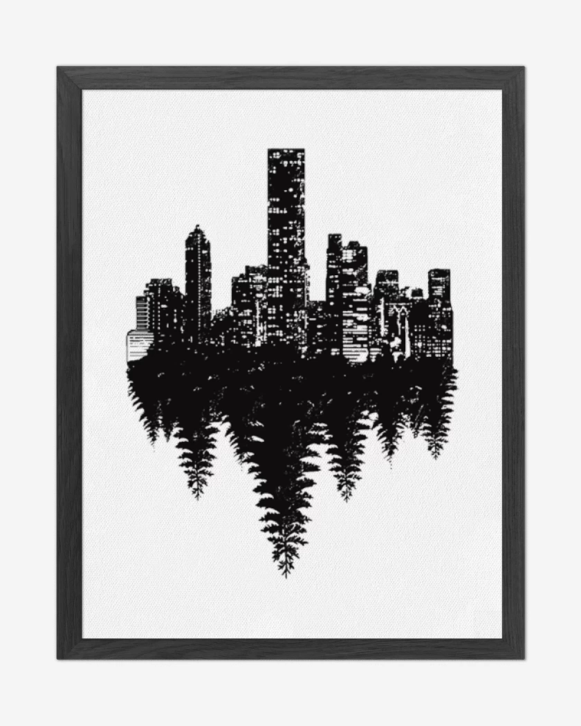 Cuadro decorativo Blanco de Ciudad