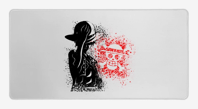 Mouse pad Gamer Blanco de One piece 