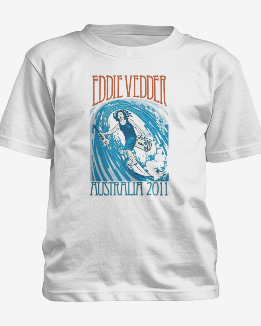 Polera de niño Blanco de Eddie Wave 