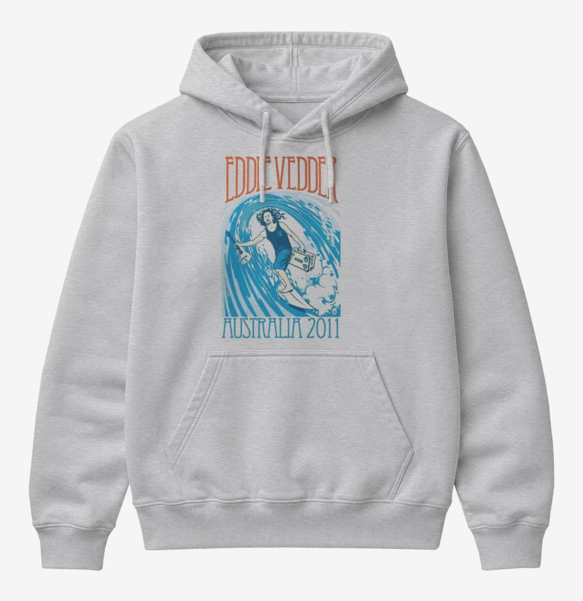 Poleron Canguro básico Gris Melange de Eddie Wave 