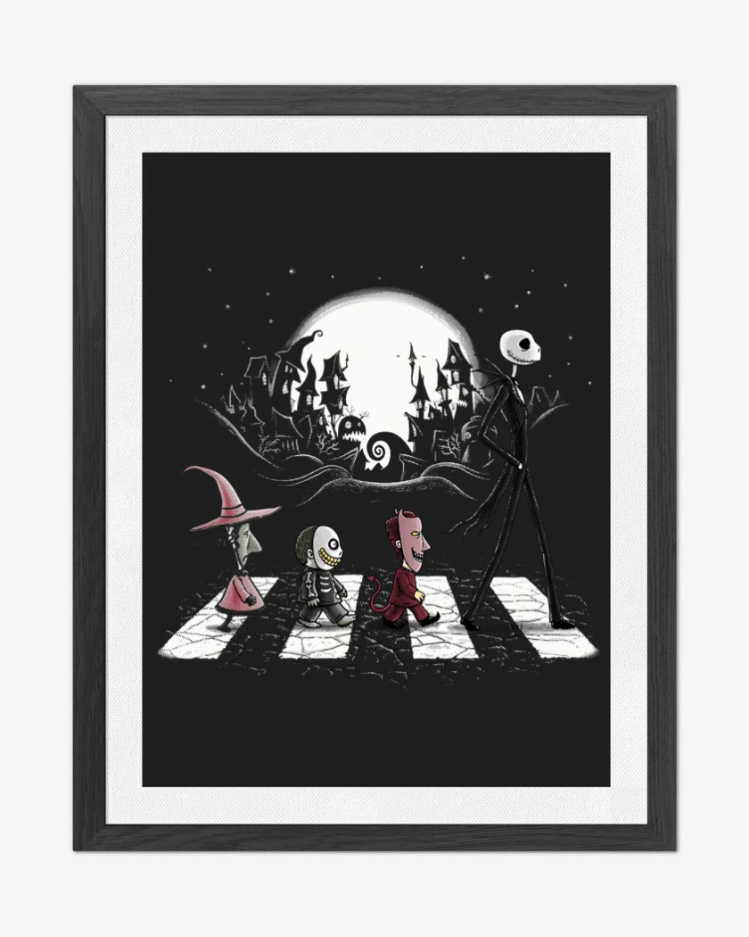 Cuadro decorativo Negro de Jack Skellington