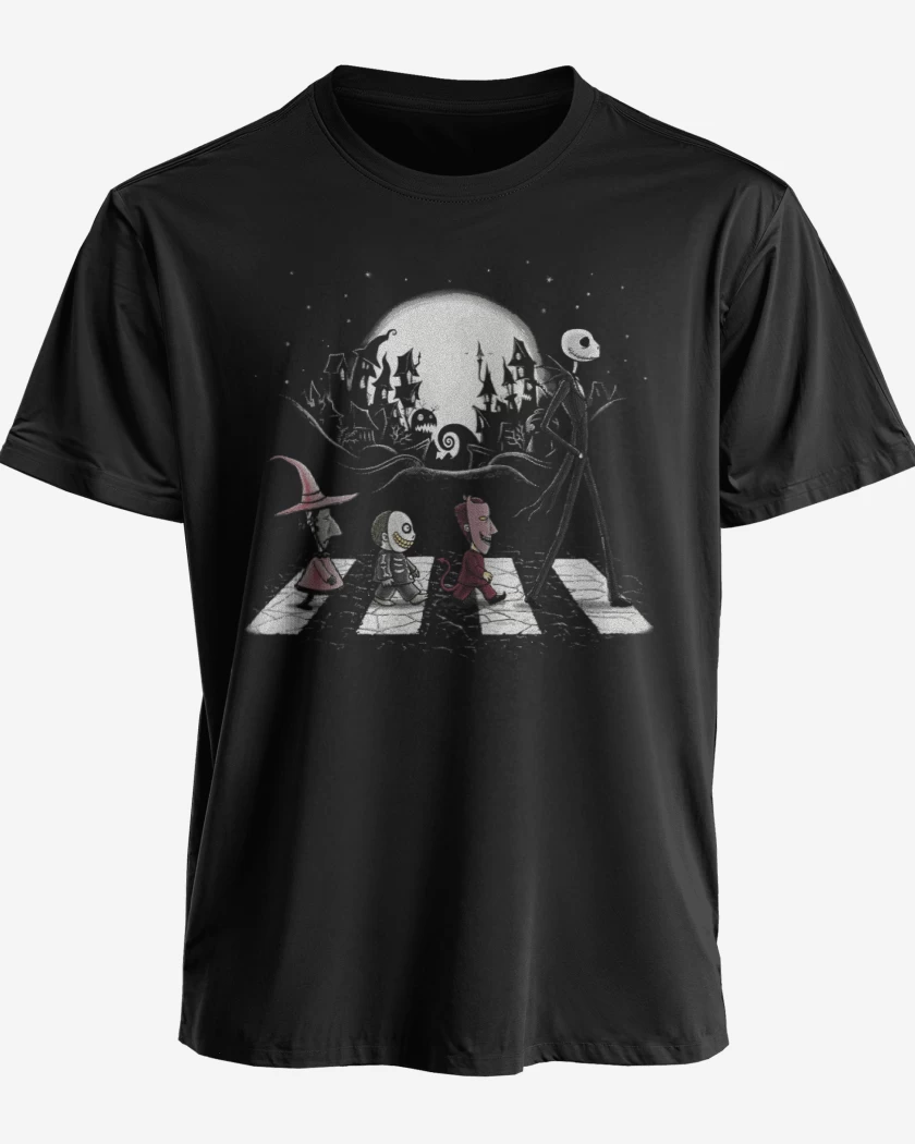 Polera premium Negro de Jack Skellington