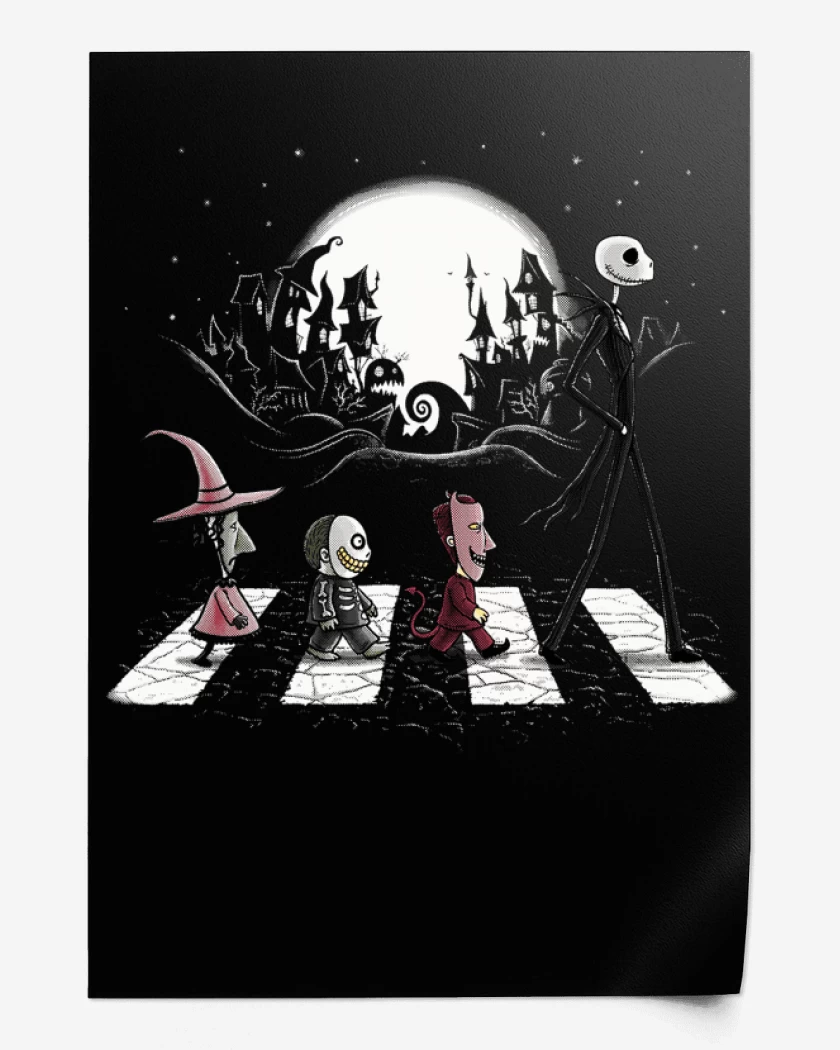 Print Negro de Jack Skellington